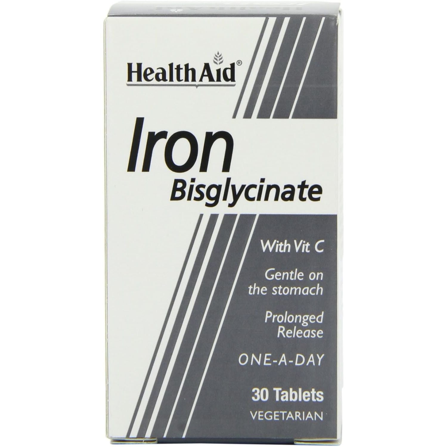 Healthaid Iron Bisglycinate - 30 Vegetarian Tablets