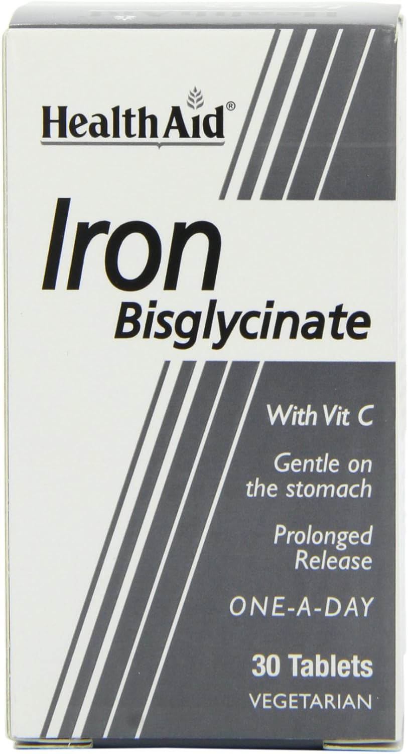 Healthaid Iron Bisglycinate - 30 Vegetarian Tablets