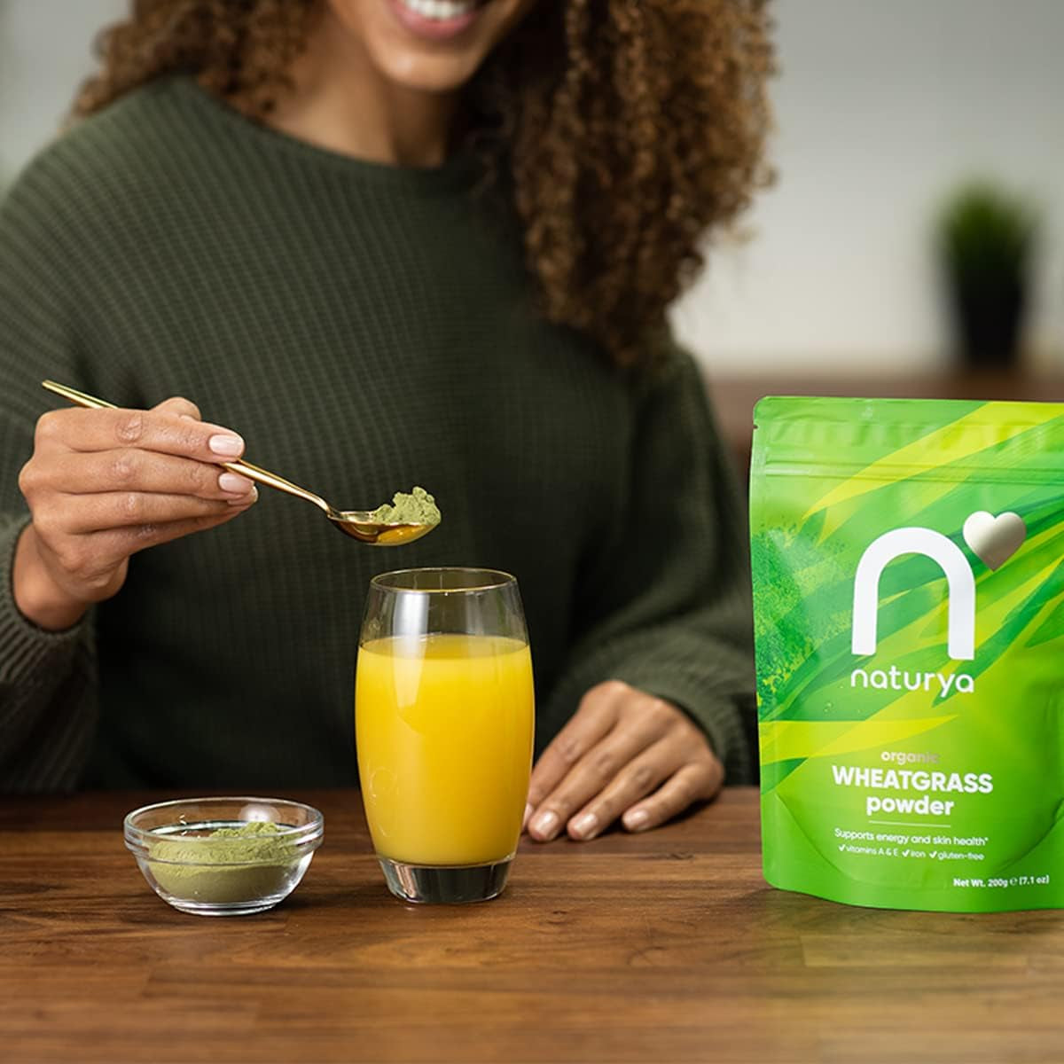 Naturya Organic Wheatgrass Powder, 200G