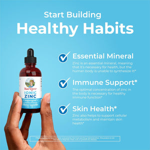 Maryruth Organic, Liquid Ionic Zinc, Zinc Drops, Dietary Supplement, Unflavored, 120Ml, Vegan, Gluten-Free, Soy-Free