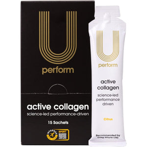 U Perform - Sports Muscle Recovery Supplement - High Protein Liquid Collagen Drink - Great for Joints Repair - Citrus Tasting and Natural Ingredients Based (8000Mg) (14 Sachets)