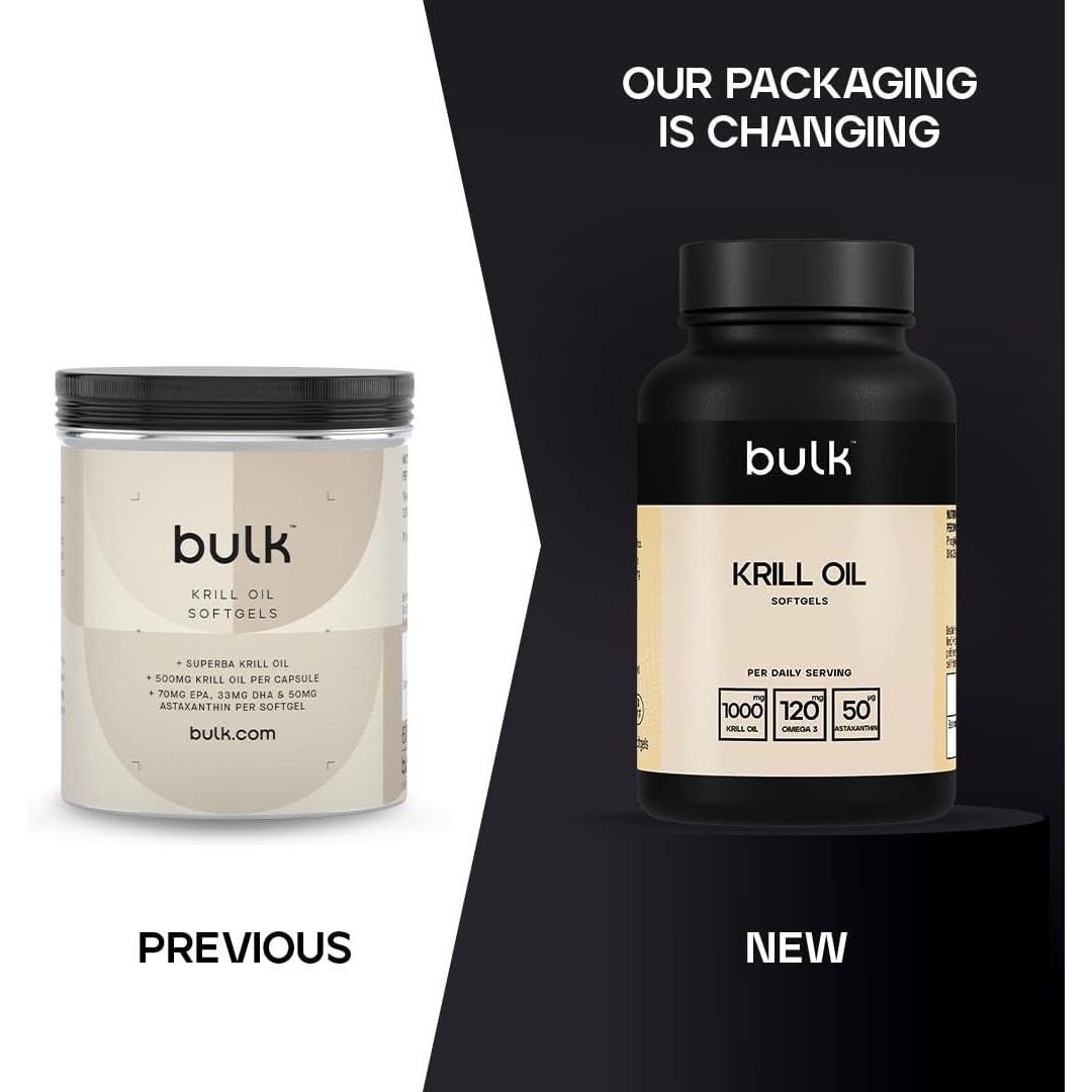 Bulk Krill Oil Softgels, 500 Mg, Pack of 60