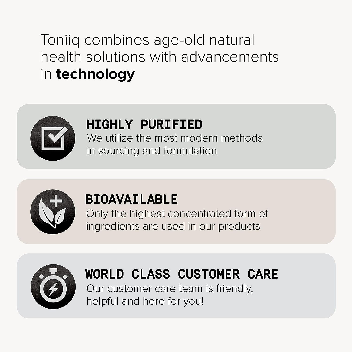 Toniiq 1500Mg Ultra High Purity Ca AKG Supplement - 99%+ Highly Purified and Bioavailable Calcium Alpha-Ketoglutarate - Calcium AKG Longevity Supplement - 120 Ca-Akg Vegetarian Capsules