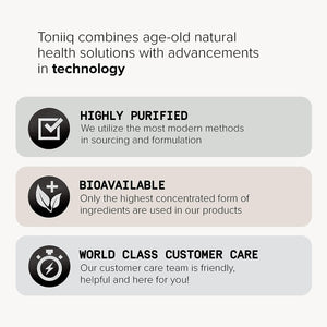 Toniiq 1500Mg Ultra High Purity Ca AKG Supplement - 99%+ Highly Purified and Bioavailable Calcium Alpha-Ketoglutarate - Calcium AKG Longevity Supplement - 120 Ca-Akg Vegetarian Capsules