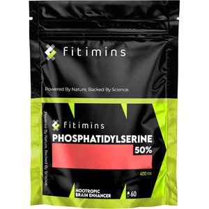 Phosphatidylserine 400Mg | High Strength Nootropic Supplement | 60 Vegan Capsules | 2-Month Supply | Memory, Stress & Anxiety Relief, Concentration & Brain Health Support | Uk-Made | Fitimins