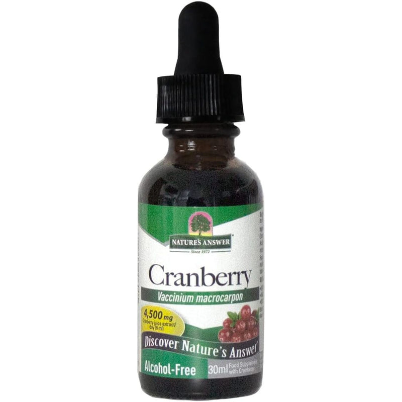 Nature'S Answer - Cranberry - 30Ml - Natural Herbal Extract - Supports Urinary Tract Health & Overall Well-Being