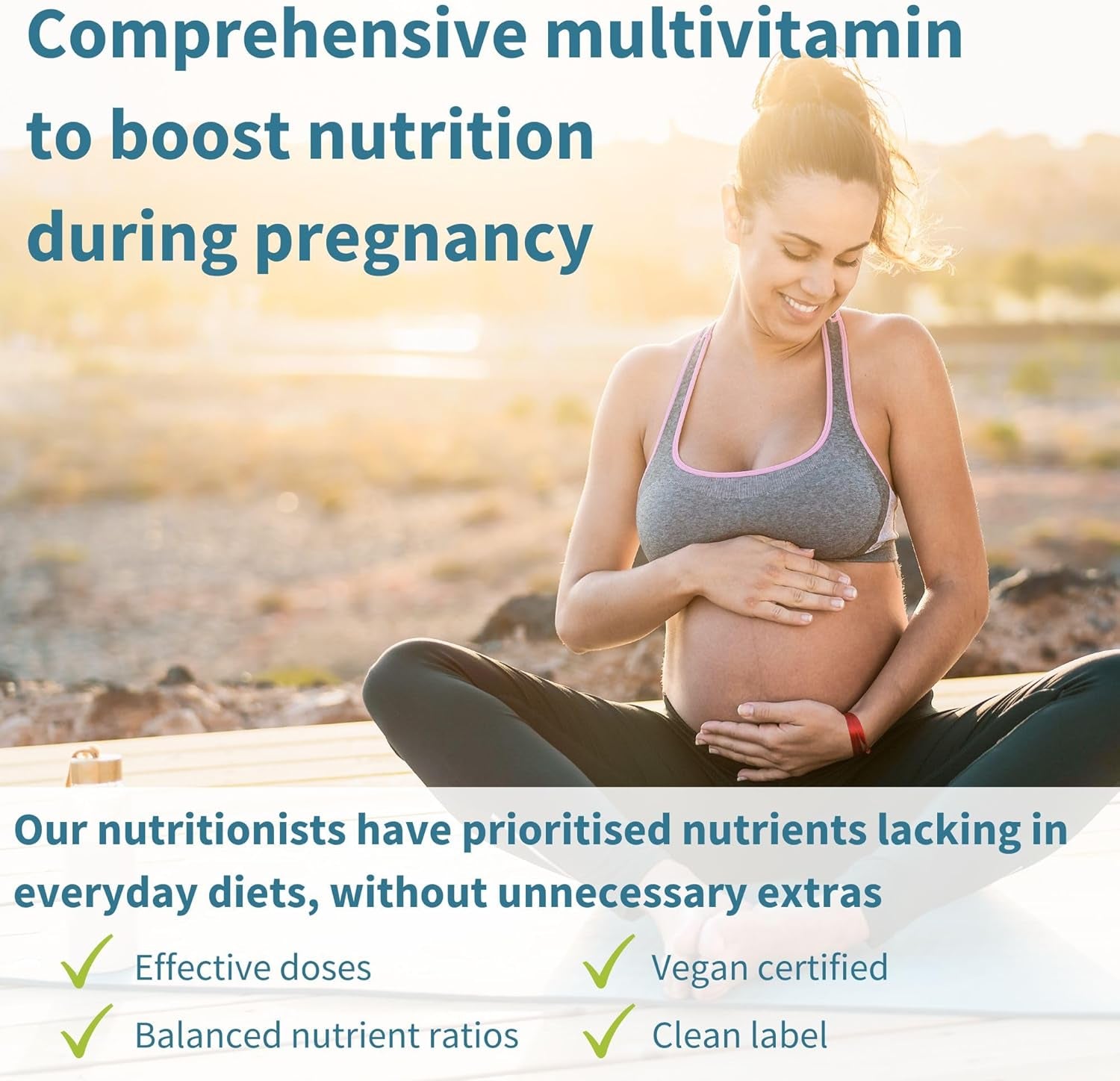 Igennus Advanced Prenatal Methylated Multivitamin, Folate for MTHFR, High Absorption, Clean Label, with Calcium, Choline, Magnesium & Gentle Iron, Complete Vegan Pregnancy Vitamins, 60 Tablets