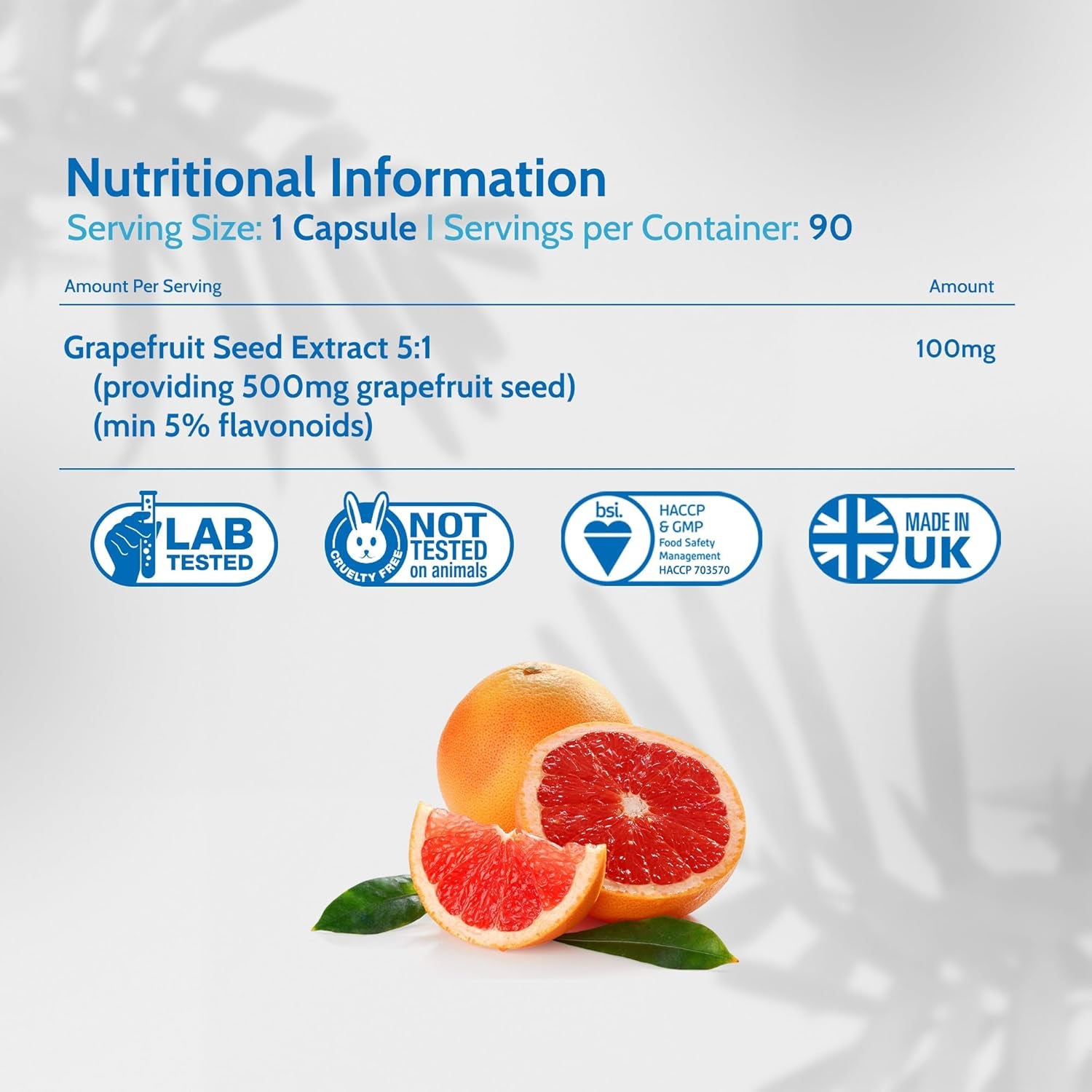 Health4All Grapefruit Seed Extract (GSE) 90 Capsules for Candida and Utis. Herbal Antifungal Candida Cleanse Supplement Capsules (Not Tablets), Vegan | Made in UK