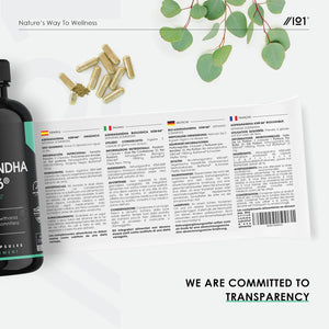 Organic Ashwagandha KSM-66® with Bioperine 1650Mg – 90 Vegan Capsules – 5% Withanolides – Most Bioavailable Full-Spectrum Root Extract – Resealable and Recyclable Pouch by Alpha01