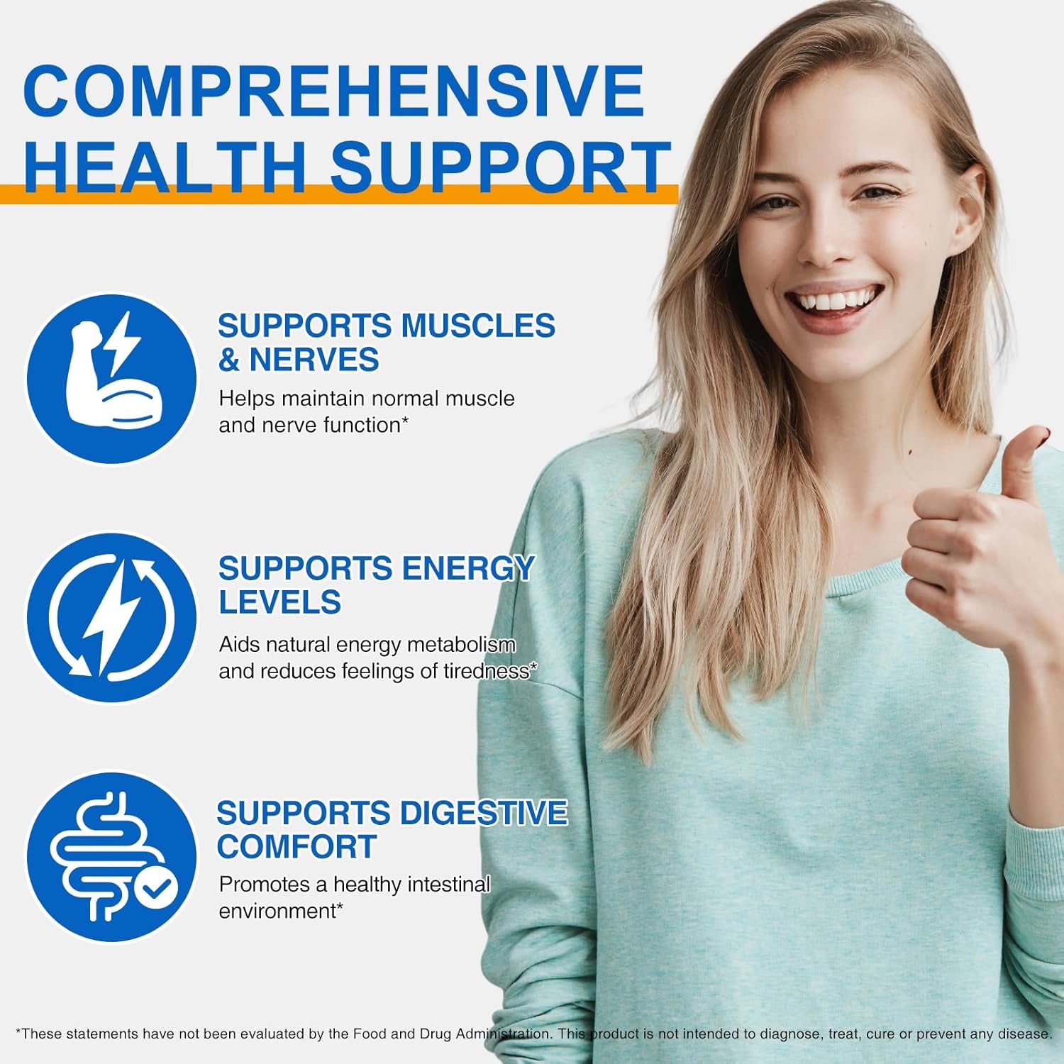 Magnesium Glycinate Supplements 8-In-1 Magnesium Complex Capsules – 1000Mg per Serving with Glycinate, Citrate & Malate Supports Muscles, Nerves & Energy – 90 Vegan Capsules