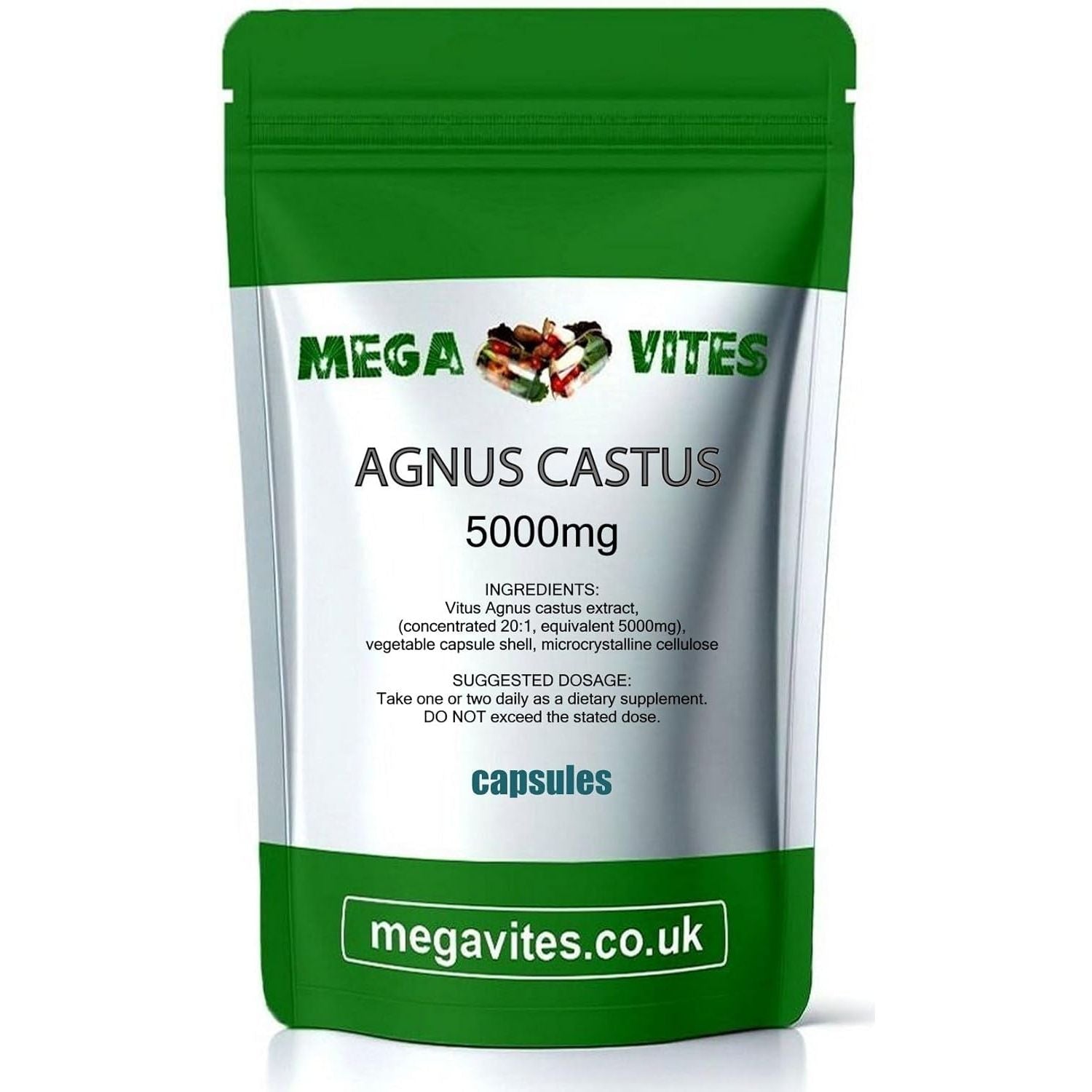 Agnus CASTUS Capsules 5000Mg X 60 - MEGAVITES