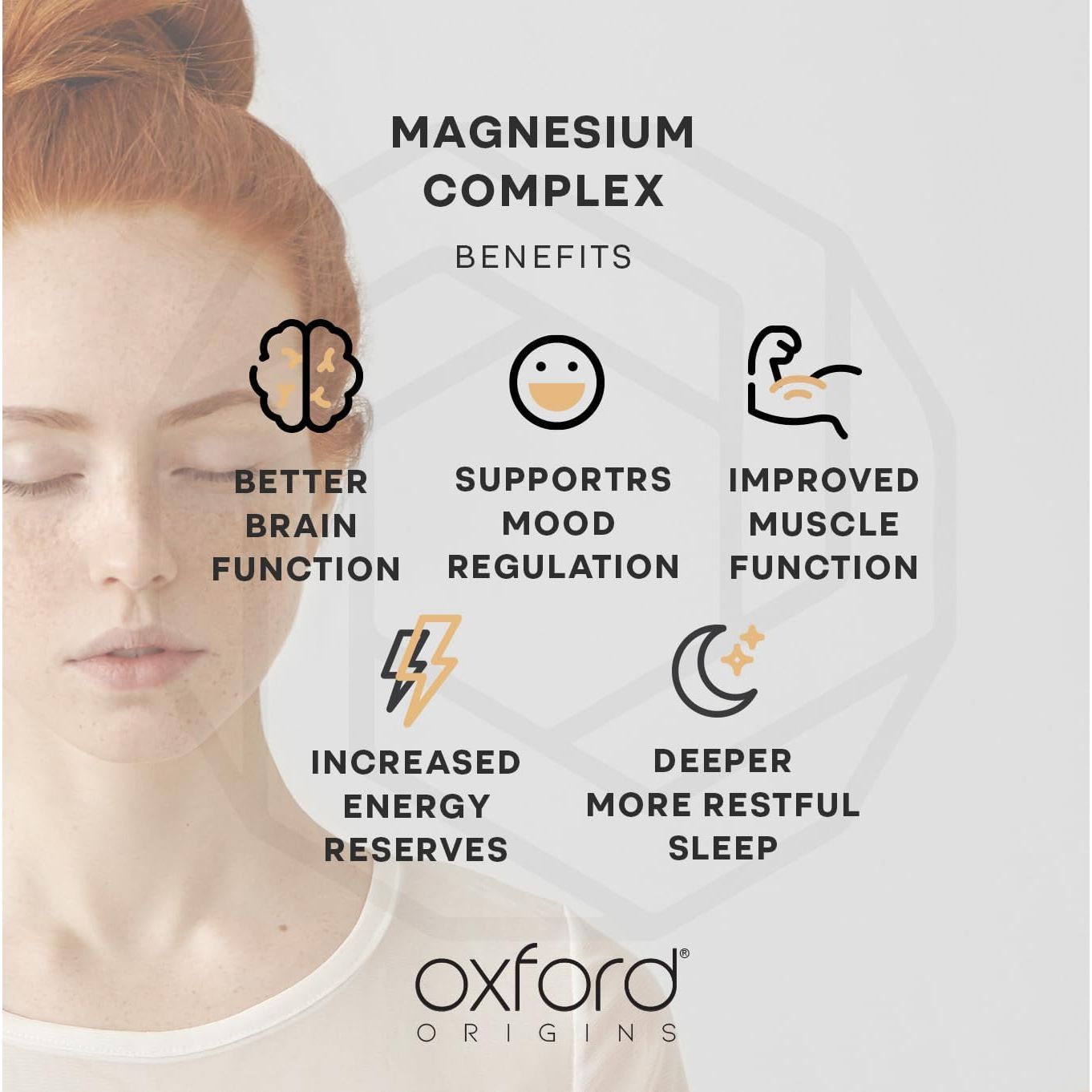 Advanced Magnesium Complex with Vitamin B6 | Made in the UK | Magnesium Supplements for Restless Leg Syndrome Relief, Leg Cramps & Sleep | Mag Citrate, Oxide & VIT B6 | 60 Capsules