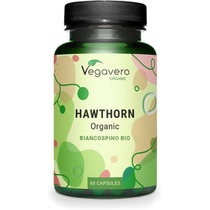 Vegavero Organic Hawthorn Berry Capsules | 2800 Mg (4:1 Extract) | NO Additives | Lab-Tested | Natural Antioxidants Supplement | Vegan