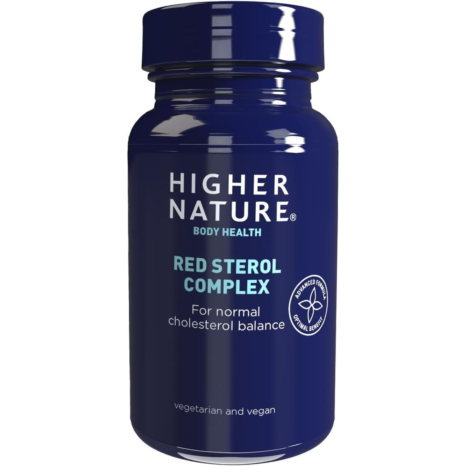 Higher Nature - Red Sterol Complex - Plant Sterols- Red Yeast Rice - Policosanol - for Normal Cholesterol Balance - Vegetarian & Vegan - 90 Tablets