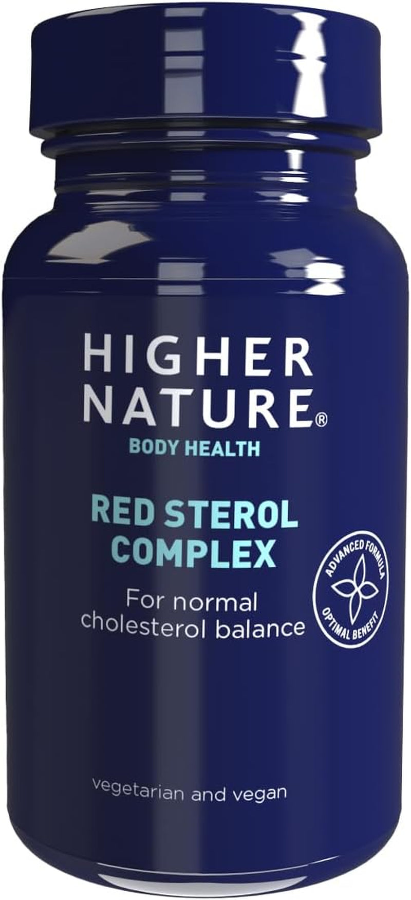 Higher Nature - Red Sterol Complex - Plant Sterols- Red Yeast Rice - Policosanol - for Normal Cholesterol Balance - Vegetarian & Vegan - 90 Tablets