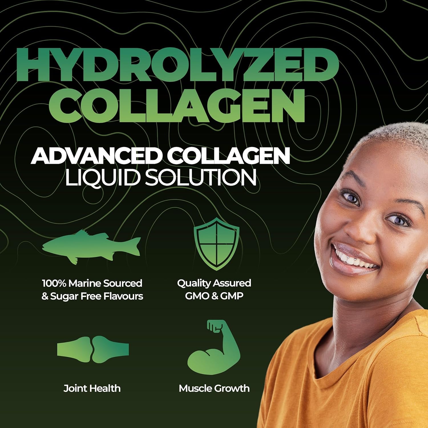 Nutrality High Strength 10,000Mg Marine Collagen for Skin, Hair, Nails and Joints | Hydrolysed Collagen Pure Peptides Drink Infused Hyaluronic Acid | Vitamin C, D and Biotin, Sugar Free Strawberry