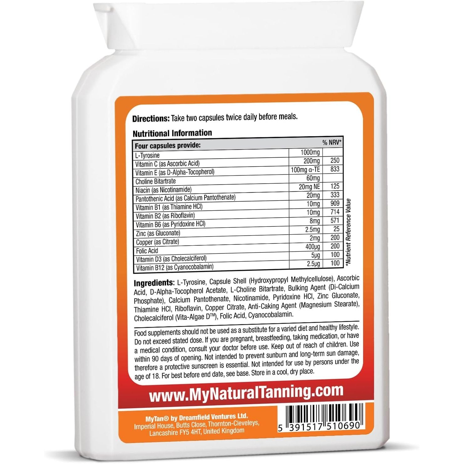 Mytan Boost Tanning Tablets | 100 Sun Tan Pills | All Natural Tanning Pills | Tanning Accelerator | Tan Booster