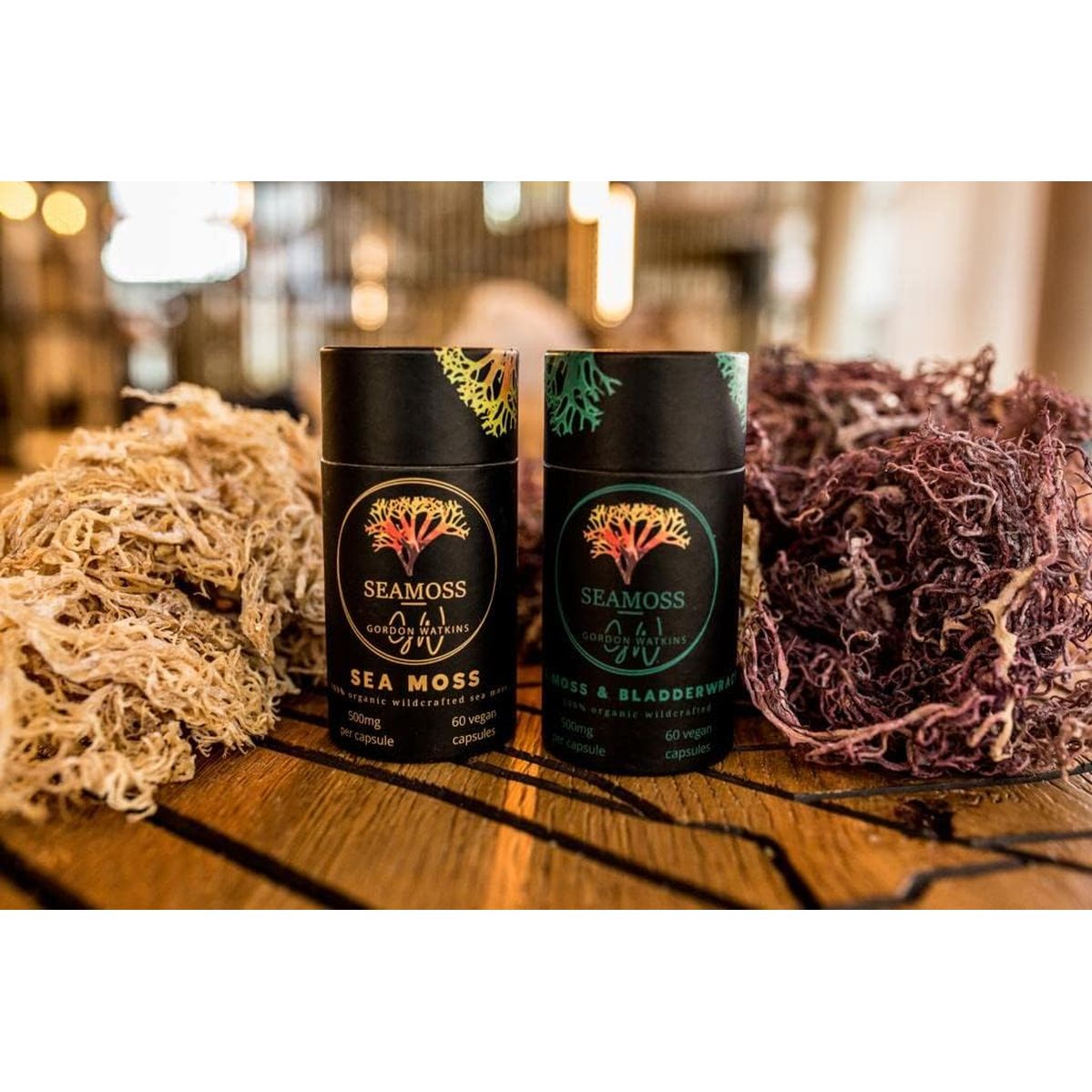 Sea Moss Capsules (1000Mg per Day) | 60 Vegan Capsules | Wildcrafted from Grenada (Also Known as Irish Moss) | Non GMO | Dr Sebi Approved (Sea Moss & Bladderwrack)