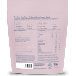 Creaglow™ Naticol Marine Collagen + Creatine Monohydrate + Electrolytes Powder | Glow & Strength All in 1 with Magnesium, Vitamin C, Biotin & Hyaluronic Acid | Raspberry Flavoured | Free Soul