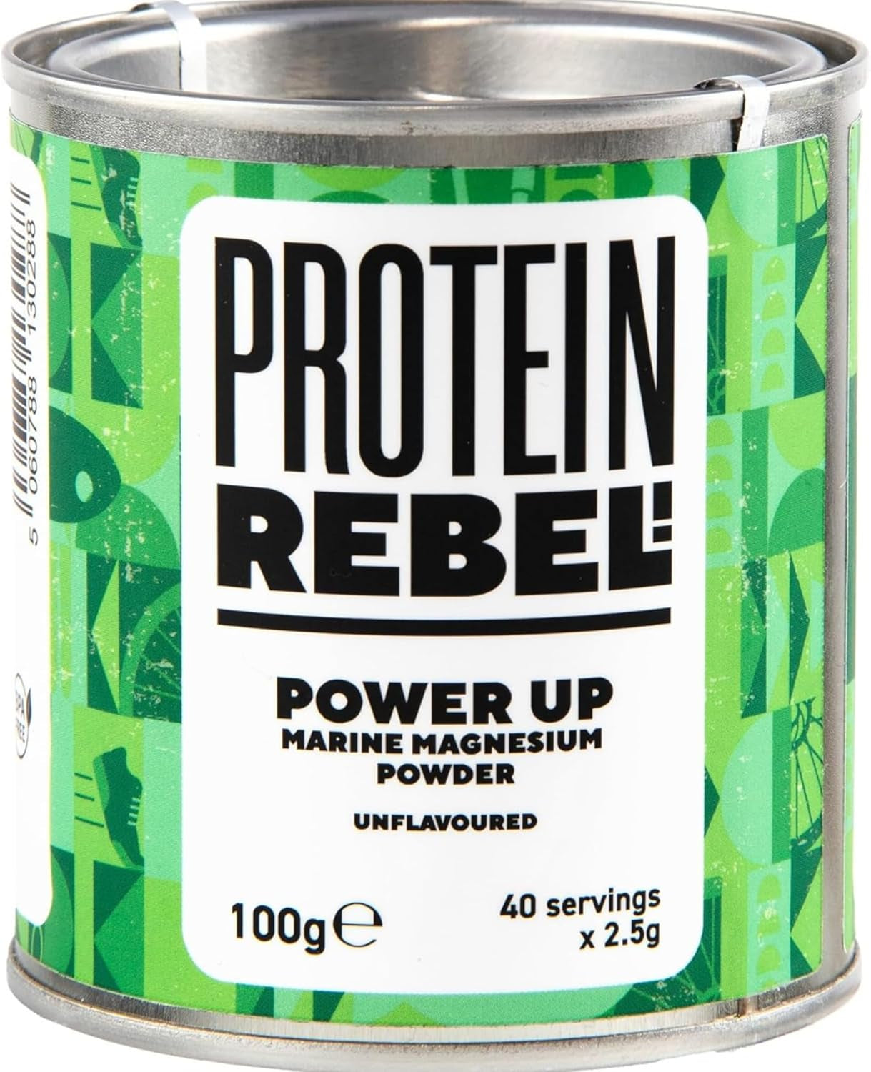 Marine Magnesium Citrate Powder - Easy Mix, 40 Servings - Made for Runners, Cyclists & Endurance - Gentle on the Stomach, Promotes Sleep, Prevents Cramp - Power Up, Magnesium Powder by Protein Rebel