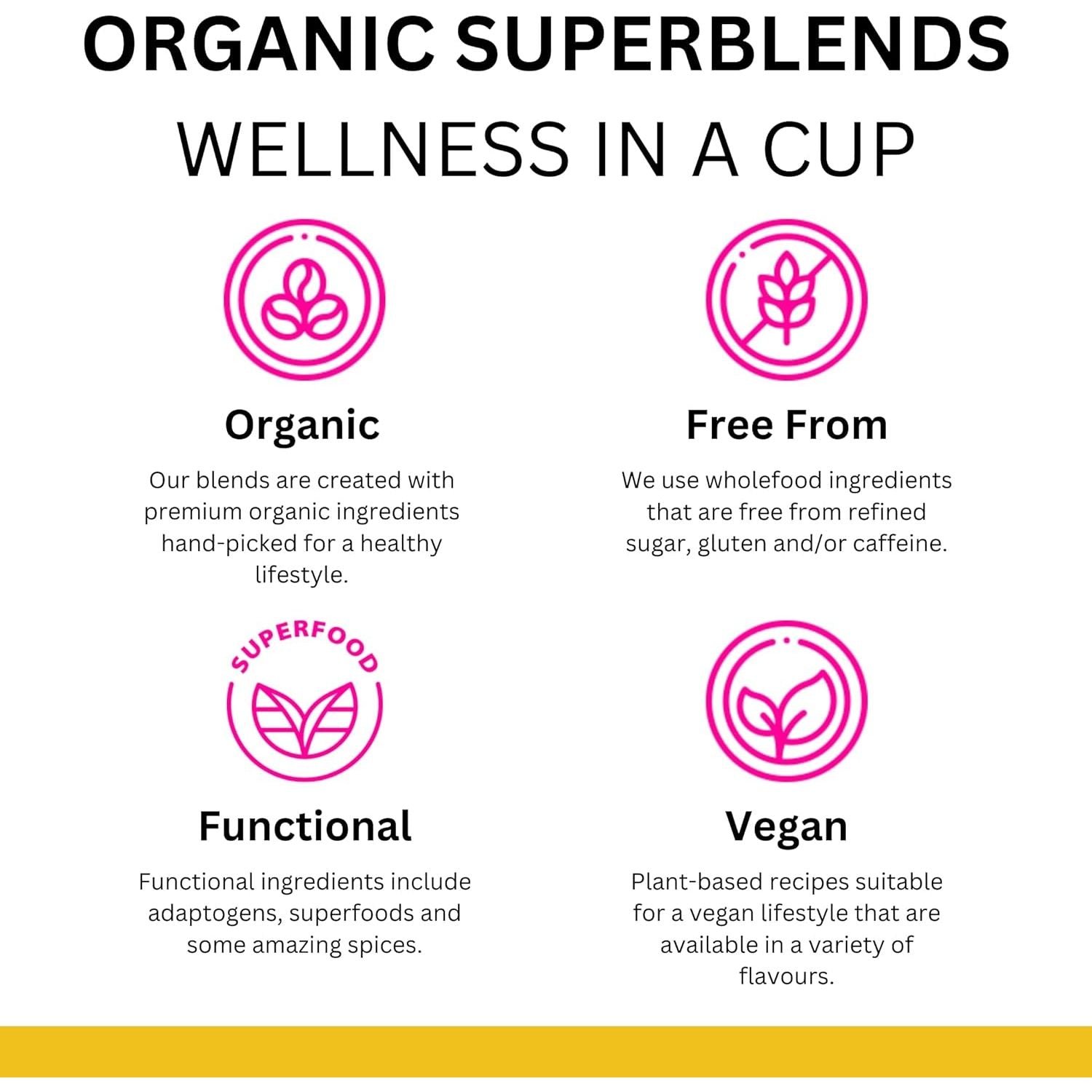 Sweet Revolution Organic Turmeric Latte with Black Pepper Barista Blend (1 X 100G) Tub. Gluten Free, Dairy Free, Refined Sugar-Free.