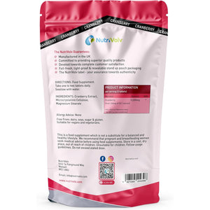 Cranberry 12,000Mg Tablets — 120 Tablets Non-Alcoholic & Gluten-Free Antioxidant Syrup — Fights Urinary Tract Infections & Strengthens Your Immunity — Naturally Extracted Pure Cranberries