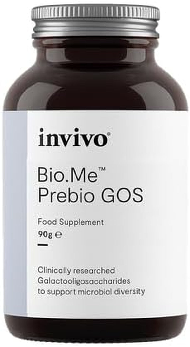 Invivo Bio.Me Prebiotic GOS Powder (90G - 45 Servings per Pack) - Galactooligosaccharides Prebiotic Fibre Supplement to Support Microbial Diversity - Soluble Heat Stable Fibre Powder - Non-Gmo, GMP