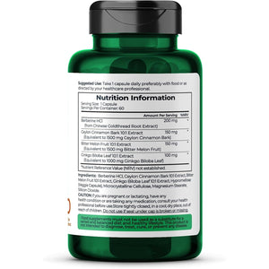 Berberine HCL Supplement for Men and Women with Ceylon Cinnamon