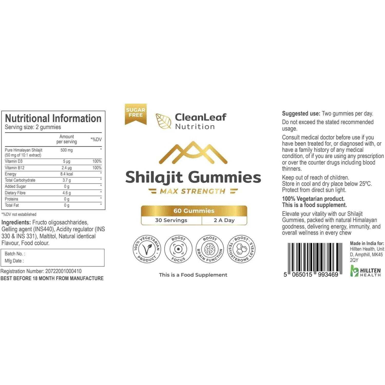 Shilajit Gummies – Extra Strength Formula | Sourced from Himalayan Shilajit | Naturally Rich in Fulvic Acid & 85+ Essential Minerals | Supports Energy, Vitality & Immunity | 60 Gummies