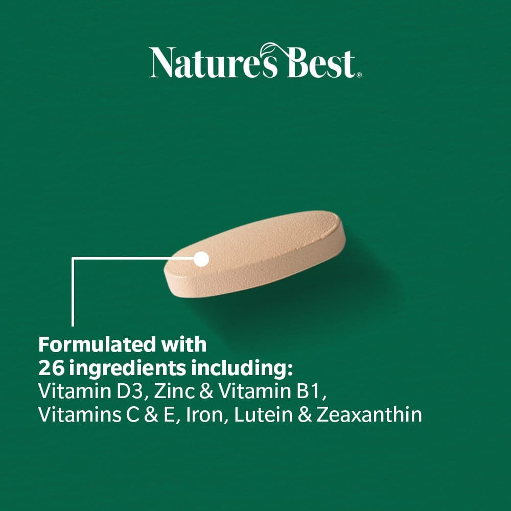 Nature'S Best Multi-Max Multivitamin for Age 70+ - Advanced Support with Vitamin C, D and Calcium for Immune Support & Bone Health for Seniors - UK Made - 90 Tablets (3 Months' Supply)