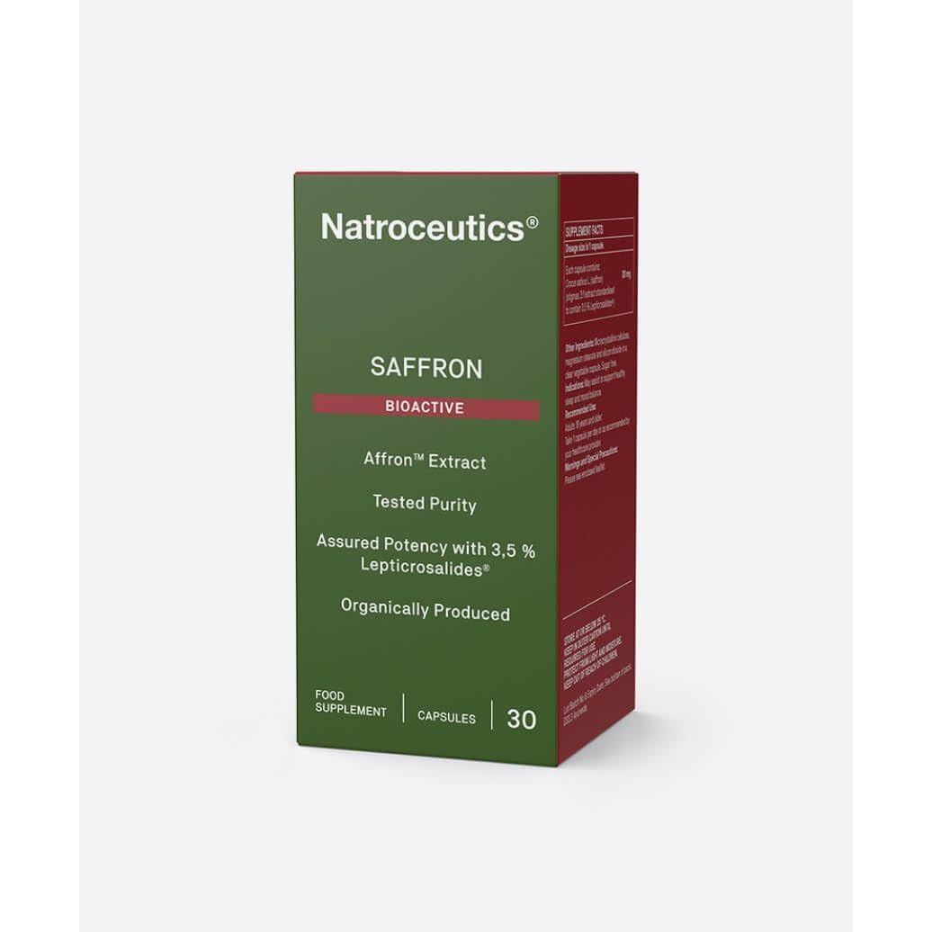 Natroceutics Saffron Bioactive 30 Vegan Capsules| Affron Extract | Tested Purity | Assured Content with 3.5% Lepticrosalides| Organically Produced