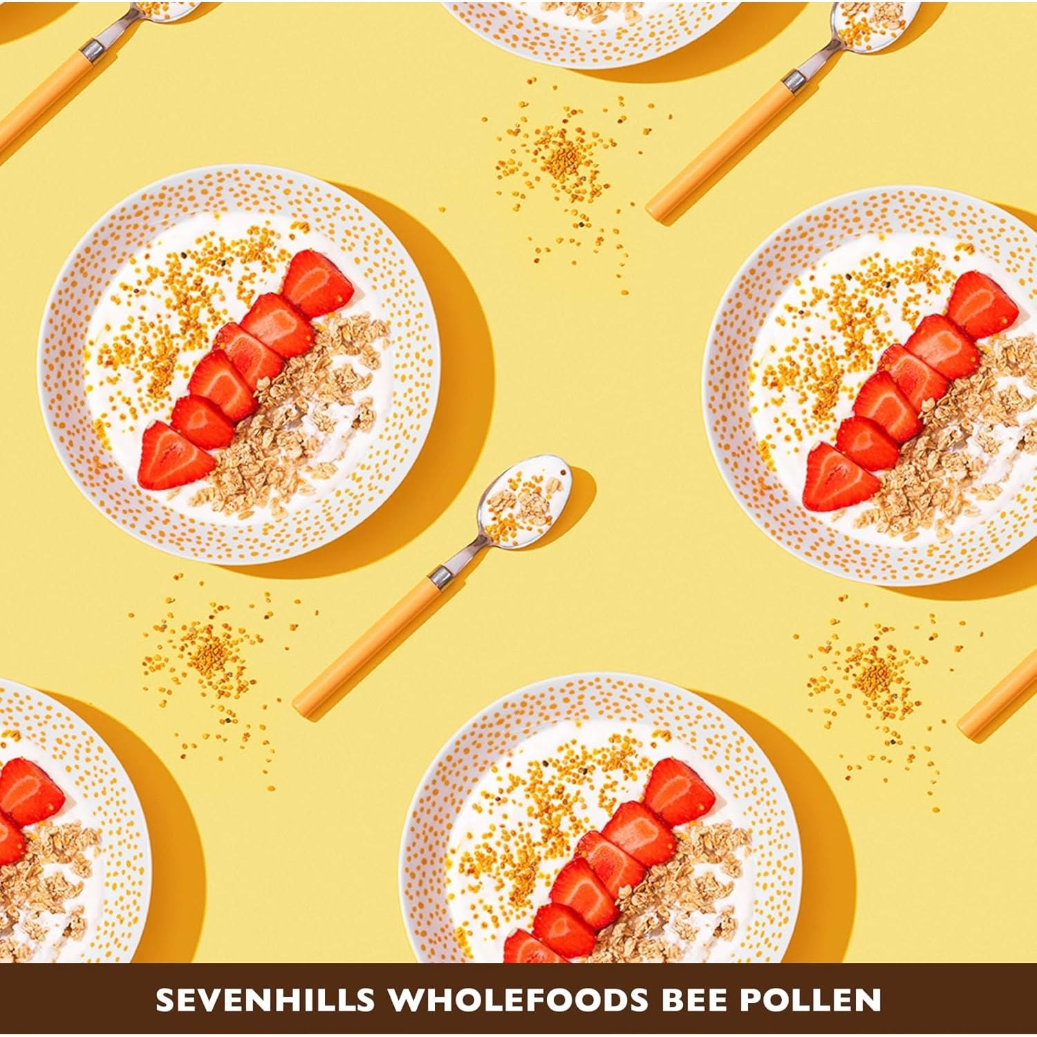 Sevenhills Wholefoods Bee Pollen Granules, Raw, Ethically Harvested 500G