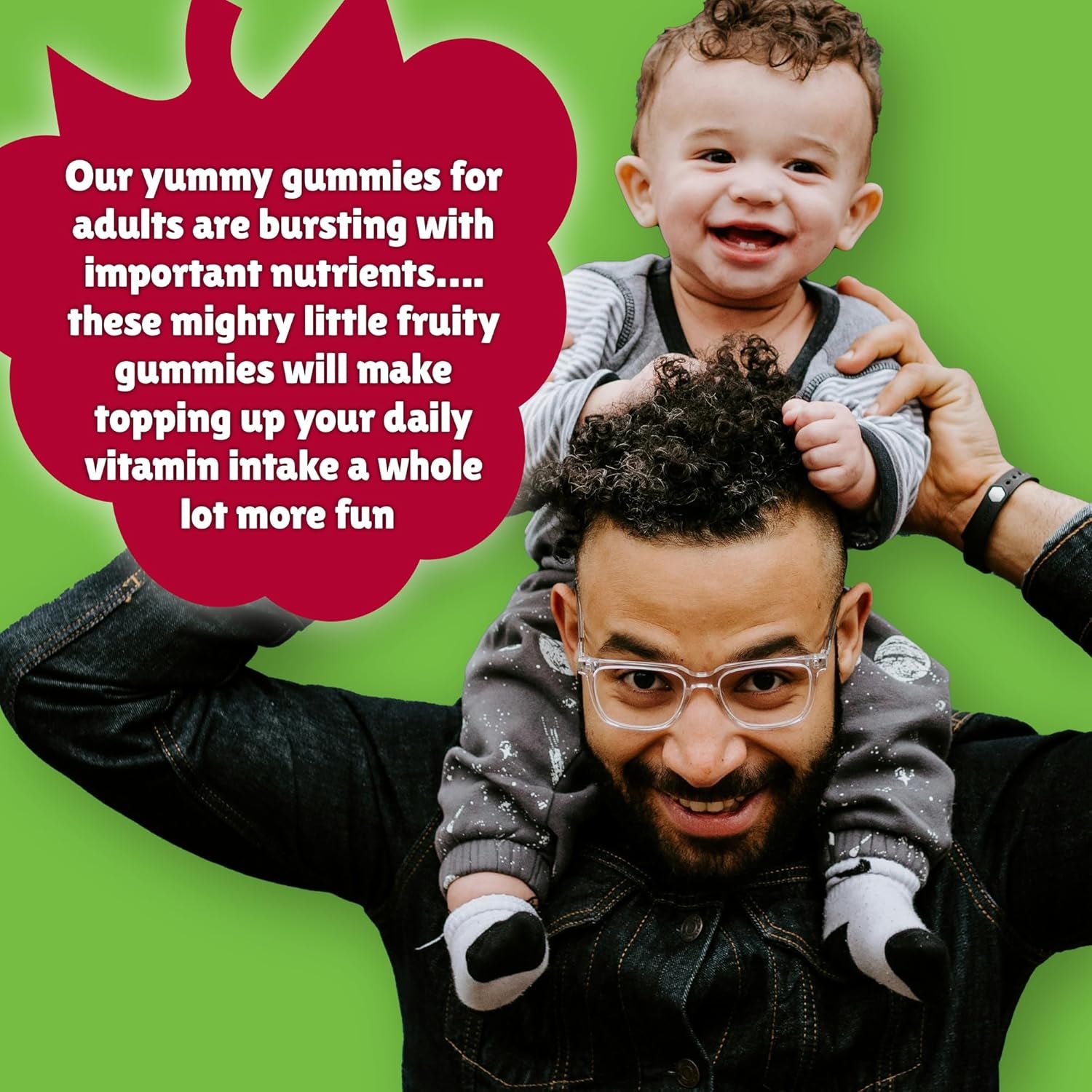 Chewy Vites Adult Multivitamin Advance, 60 Multivitamin Gummies, 12 Essential Nutrients, 2 Months Supply, Real Fruit Juice, Vegan, Berries Flavour