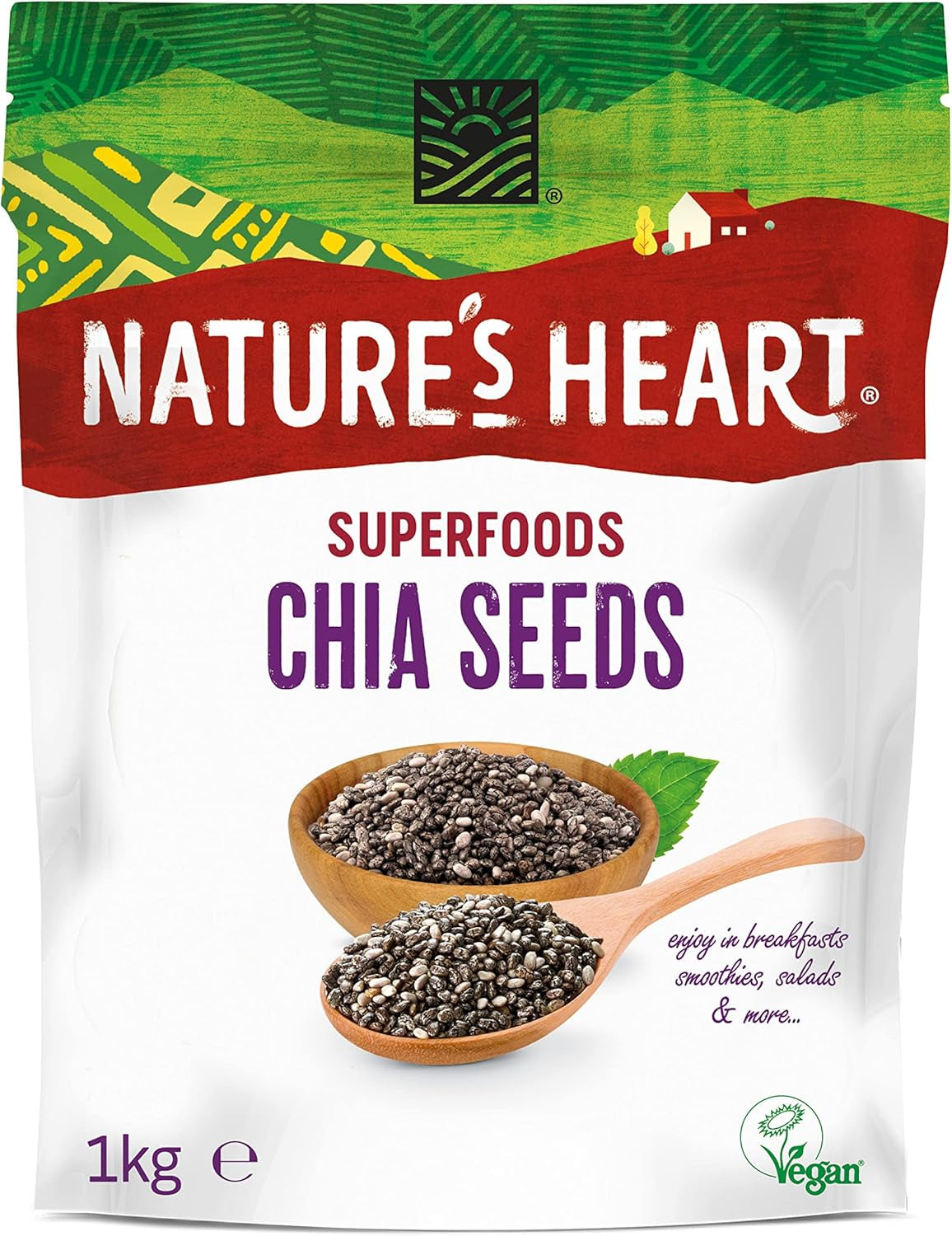 Terrafertil Nature’S Heart Chia Seeds, 1 Kg