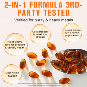 2Pack Pumpkin Seed Oil Capsules,600 Softgel Pumpkin Seed Extract | 2 in 1 Pumpkin Seed Oil with for Hair Growth, Cold Pressed, Supports Hair, Heart,Pumpkinseed Herbal Supplement