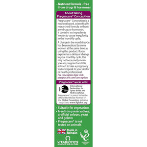 Vitabiotics Pregnacare Conception Tablets, 30-Count