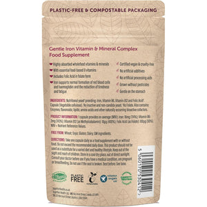 Gentle Iron – Together Health – Whole Food Nutrients – Iron and B Vitamins – Vegan Friendly – Made in the UK – 60 Vegecaps – Pack of 2