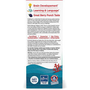 Nordic Natural Children’S DHA Xtra, Berry Punch - for Kids - 880 Mg Total Omega-3S with EPA & DHA - Cognitive & Immune Function, Learning, Social Development - Non-Gmo- 60Ml