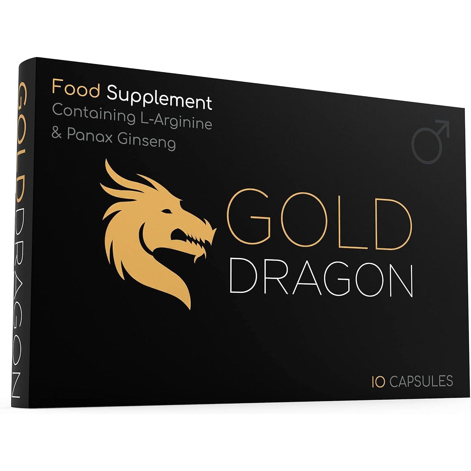 Gold Dragon Strong Ginseng Complex (10 Capsule) - 500MG - Premium Enhanced Energy, Stamina & Endurance, 100% Safe & Natural - Fast Acting Performance