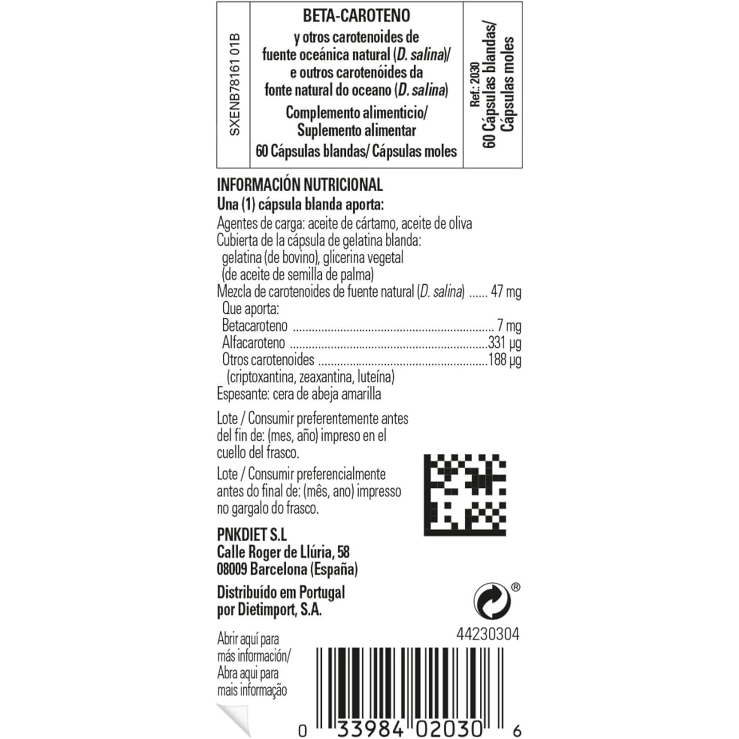 Solgar Natural Source Oceanic Beta Carotene Softgels - Pack of 60 - Fight Free Radical Damage - Strong Antioxidant - Gluten Free