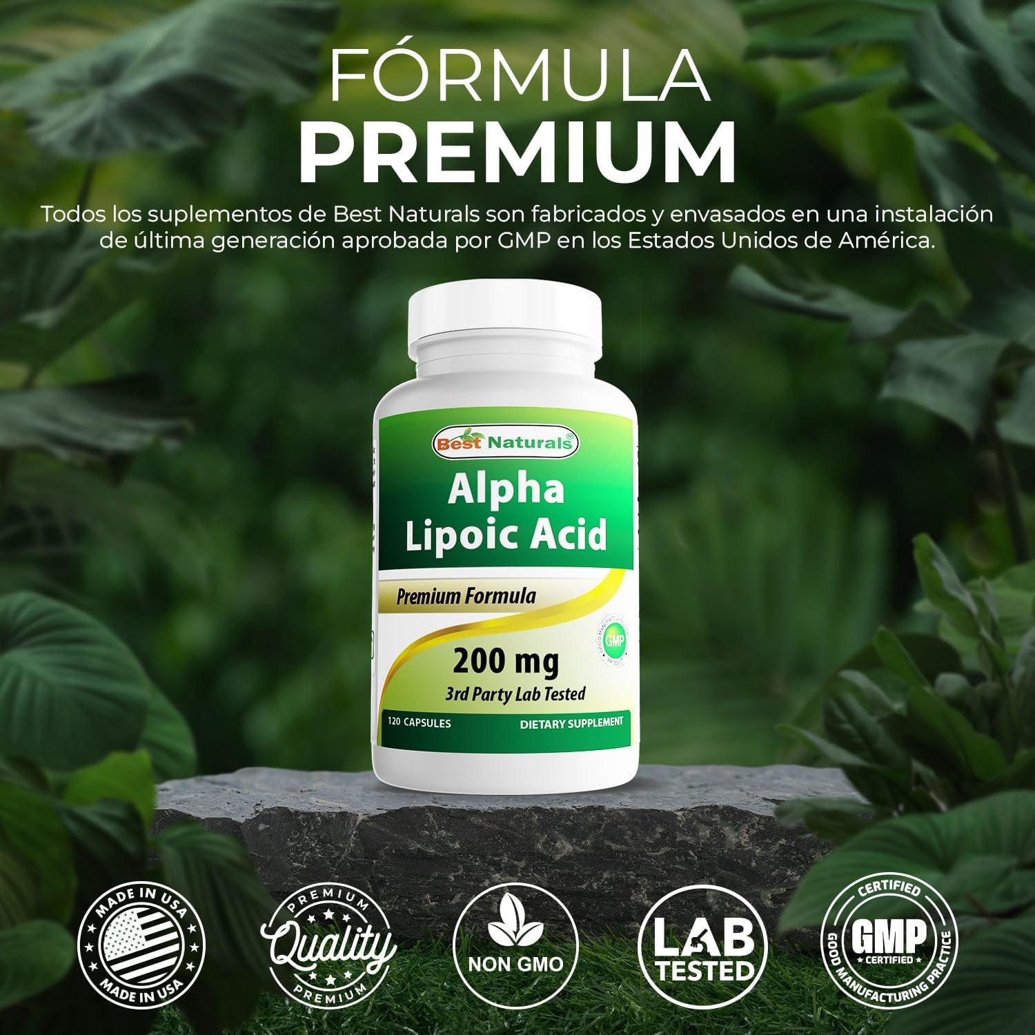 Best Naturals Alpha Lipoic Acid 200 Mg 120 Capsules