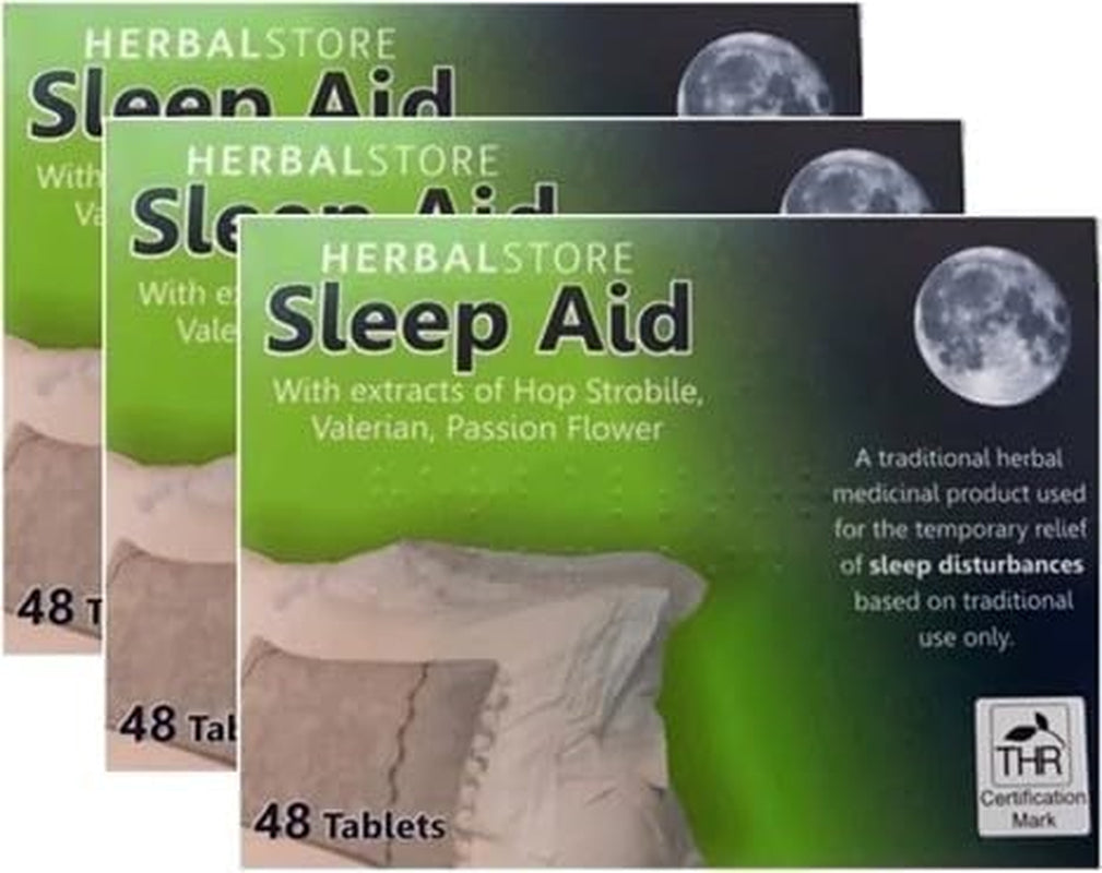 Herbalstore Sleep Aid – Traditional Herbal Medicinal Product (48 Tablets) – THR 20894/00073-Pack of 3
