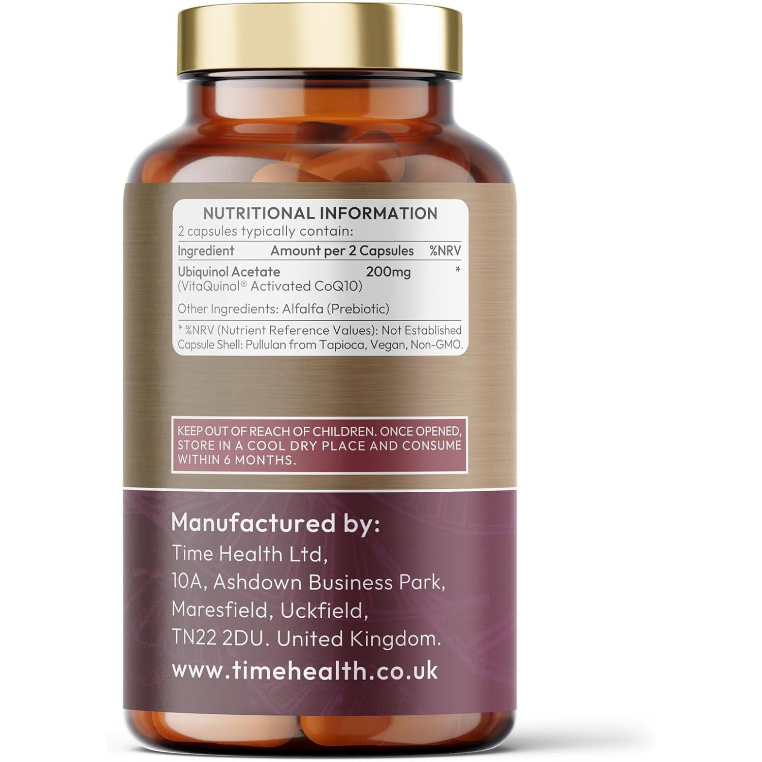 Ubiquinol - 200Mg per Serving - Active Coenzyme Q10 - Enhanced Absorption - Mitochondrial & Heart Support - UK Made - GMP - Additive Free - Vegan