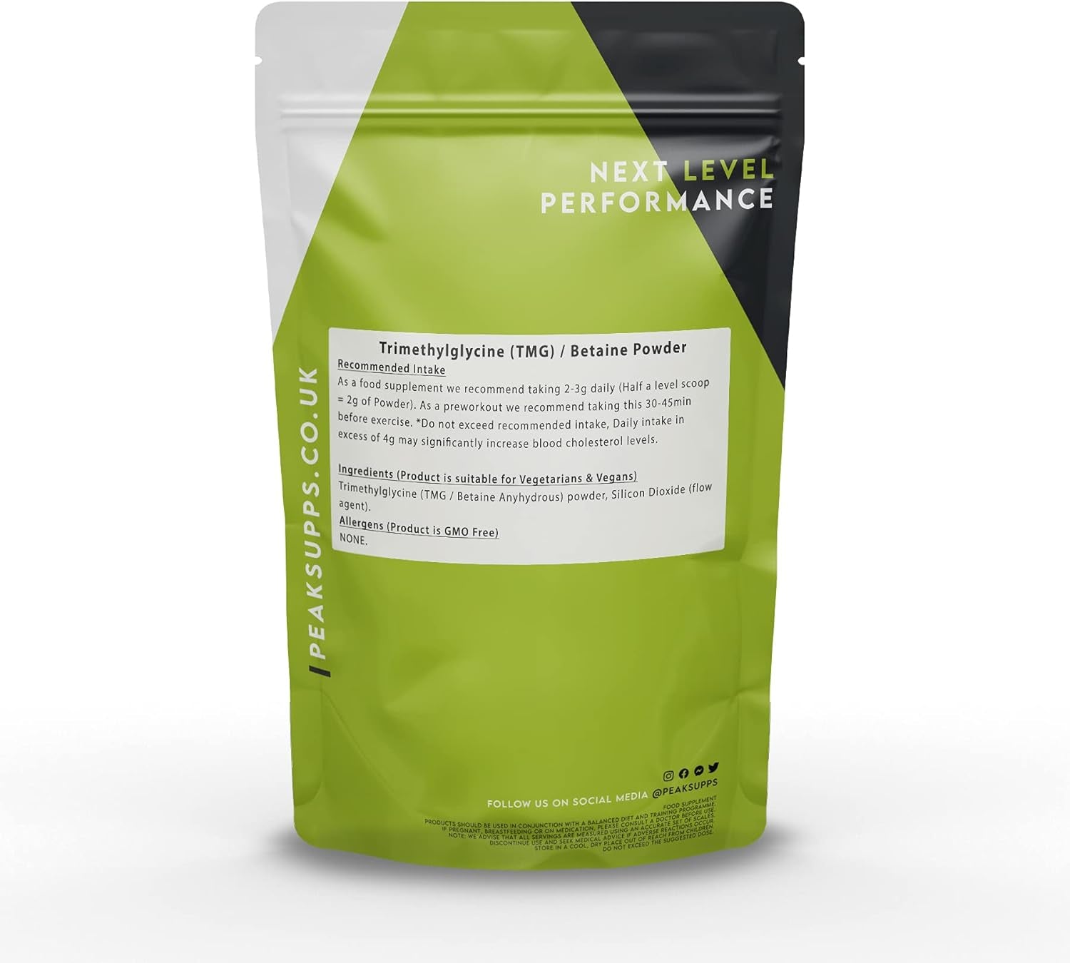 Betaine Anhydrous 500G | Trimethylglycine Powder | TMG High Strength