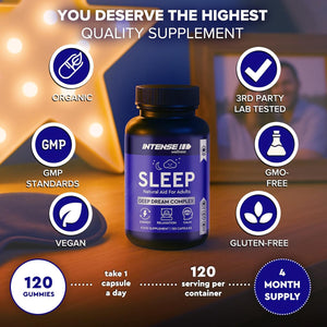 Natural Night Complex – Melatonin Substitute with Valerian, Lemon Balm, Magnesium & Chamomile – Botanical Sleep Blend for Relaxation – Vegan-Friendly Evening Supplement – 120 Capsules