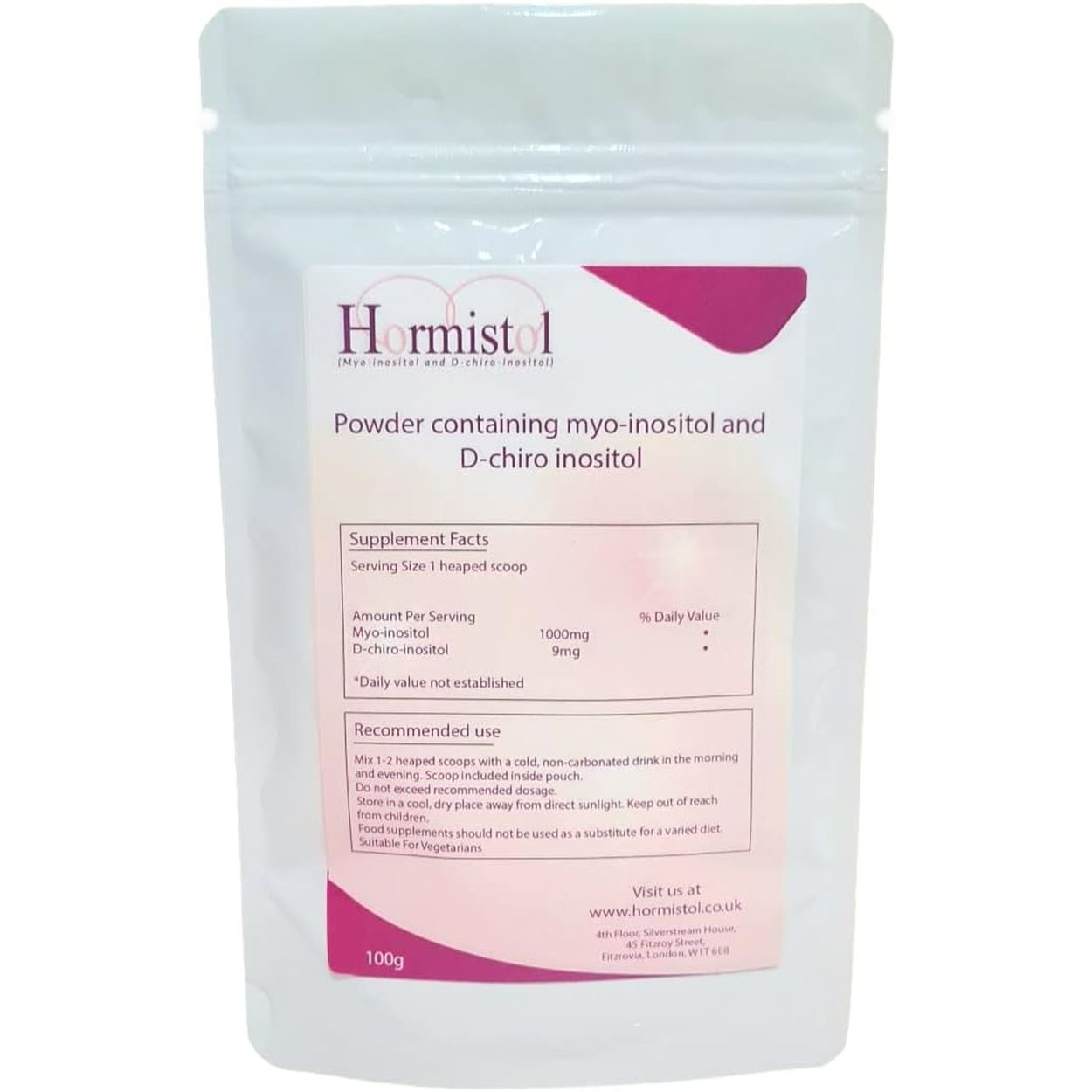 Hormistol - New & Enhanced Myo-Inositol & D-Chiro-Inositol Formula - Supports Women'S Health