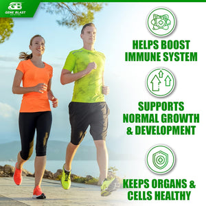 Gene Blast Multi-Shot Liquid Multivitamin W/142 Active Health & Sports Vitamins, Minerals, Aminos & Superfoods-Support Your Fitness & Active Lifestyle Goals-500Ml-33 Shots