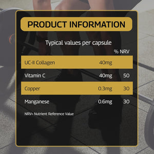 Healthspan Elite UC-II® Collagen (60 Tablets) | Contributes to Normal Collagen Formation | Supports Joint Function and Tendon & Ligament Support | Effective Daily Dose at Just 40 Mg UC-II