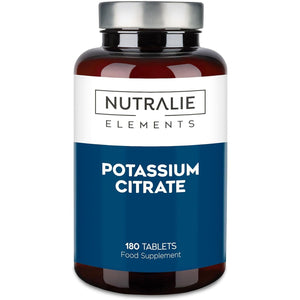 Potassium Citrate - High Dose - 2880 Mg - Pure Potassium Element +1000 Mg - Muscles - 180 Tablets - Nutralie