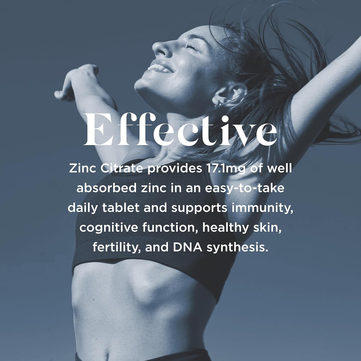 Biocare Zinc Citrate - for Immune & Skin Support - 180 Tablets